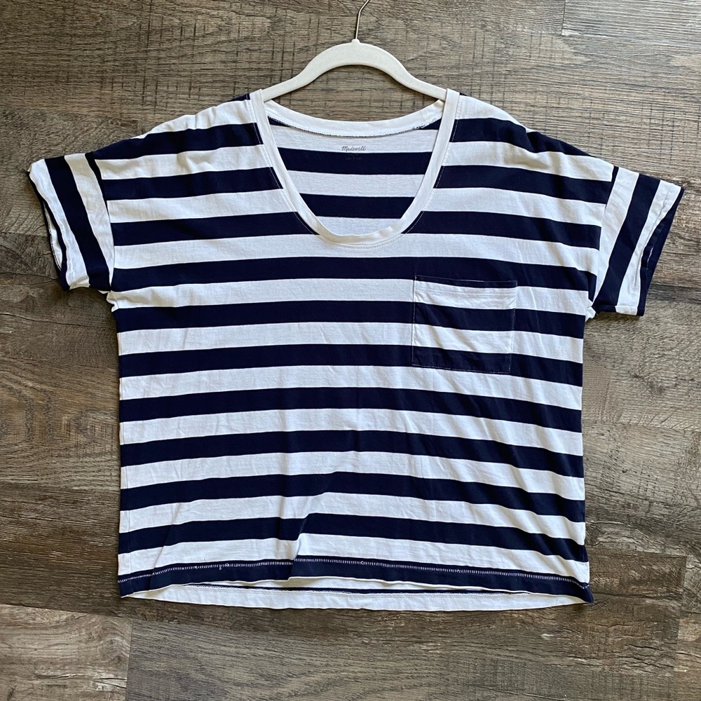Madewell Striped Cotton Tee.